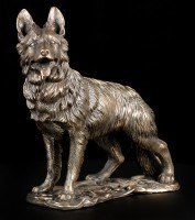 Hunde Figur - Deutscher Schäferhund bronziert