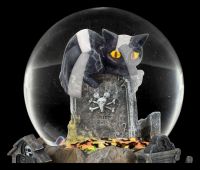 Halloween Schneekugel mit Katze - Pumpkin Patch