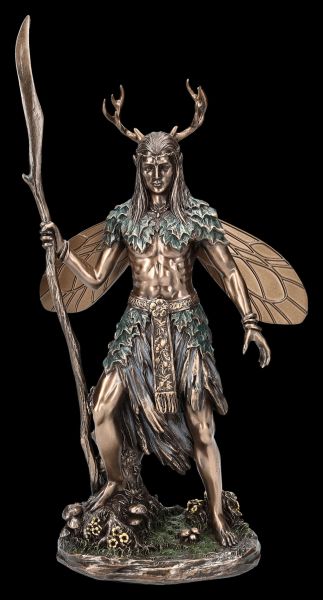 Druiden Figur - Keltisch mit Geweih und Flügeln