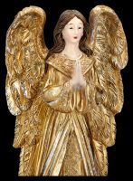 Engelfigur betend - goldfarben 26 cm