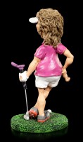 Golfspielerin Figur in Modellpose - Kann&#39;s los gehen?