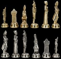 Napoleon Chess Figurines - Metal Large