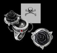 Alchemy Ring mit Geheimfach - Sub Rosa Poison Ring