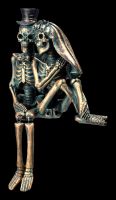 Skelett Kantenhocker kuschelnd - Love Never Dies