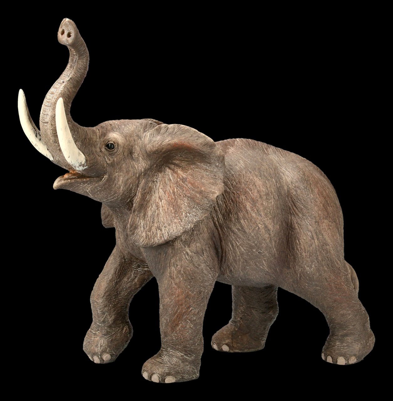 Gartenfigur - Brauner Elefant groß