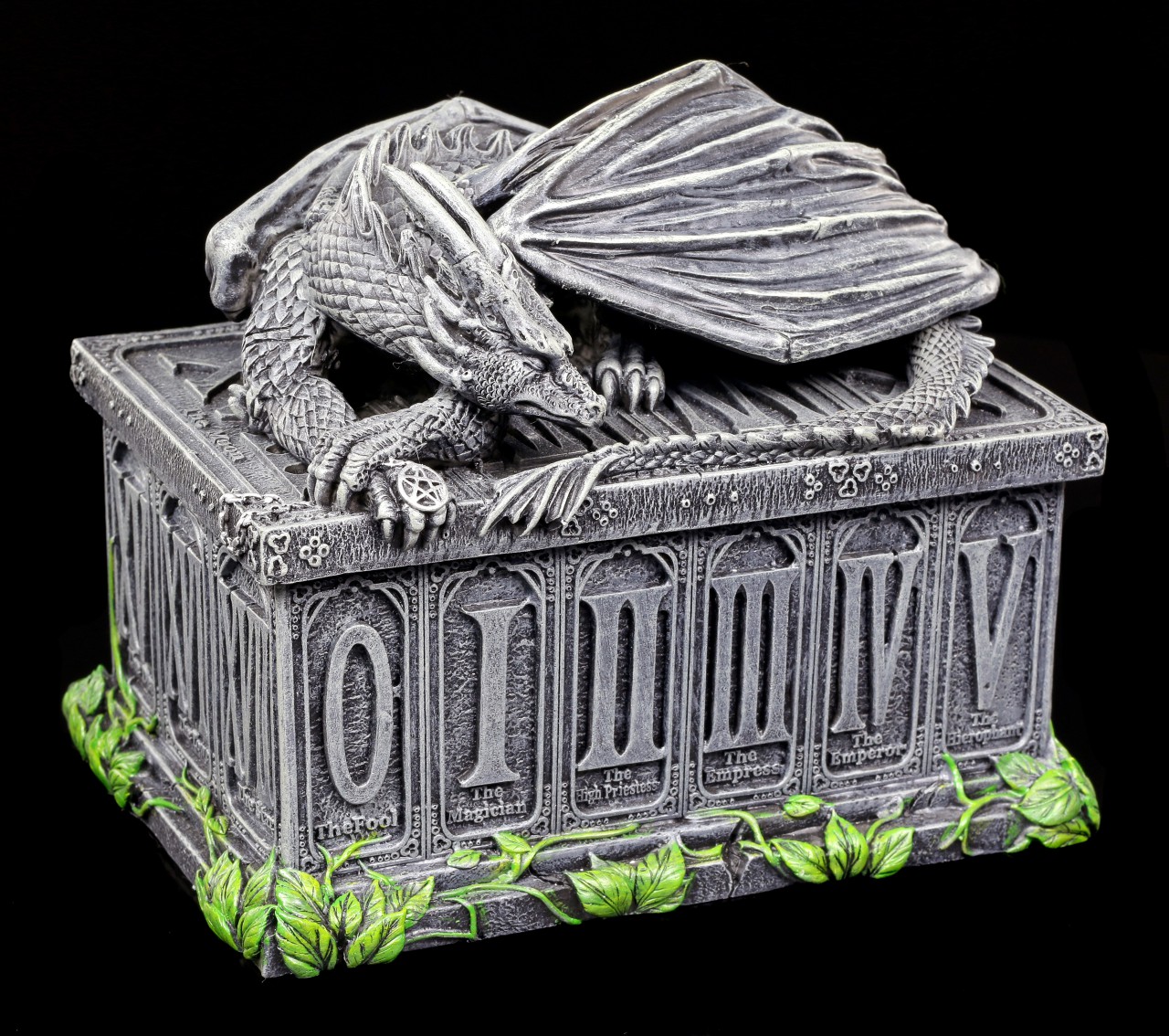 Tarot Card Box with Dragon - Fortune's Keeper