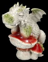 Garden Figurine Dragon with Mushroom - The Thinker