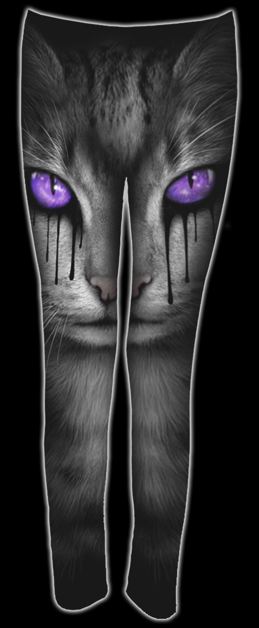 Leggings mit Katze - Cat's Tears