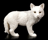 White Wolf Figurine - Puppy standing