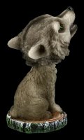 Wackelkopf Figur - Heulender Wolf