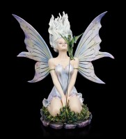 Fairy Figurine - Velda kneeling with Dragon