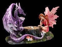 Drachen Figur mit Elfe beim Pokern - Dragon&#39;s Hand