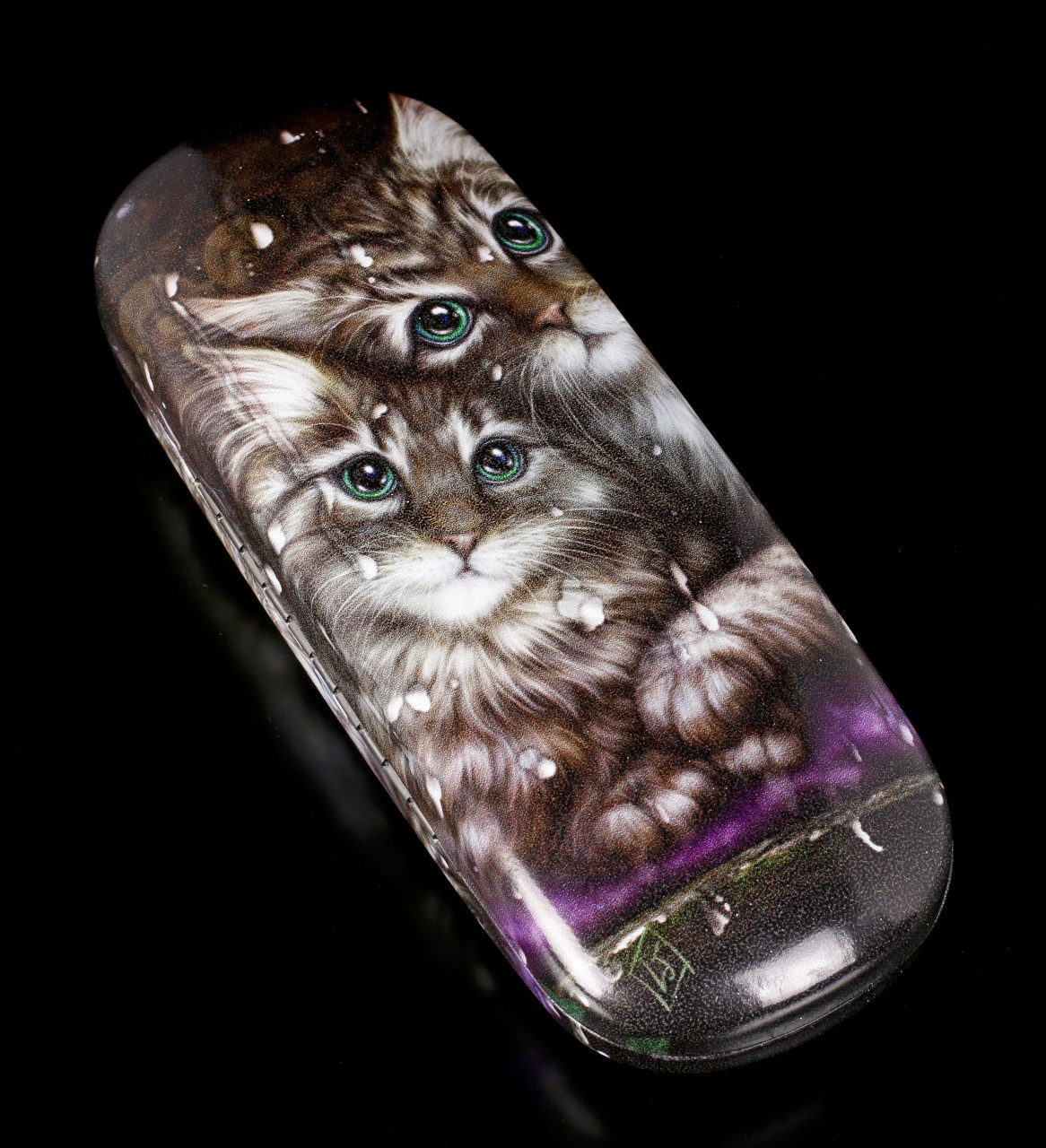 Glasses Case with Cats - Longing