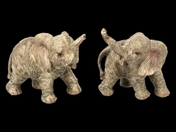 Elefanten Figuren B 16 cm Henna HappinessDeko Figur Tiere handbemalt 
