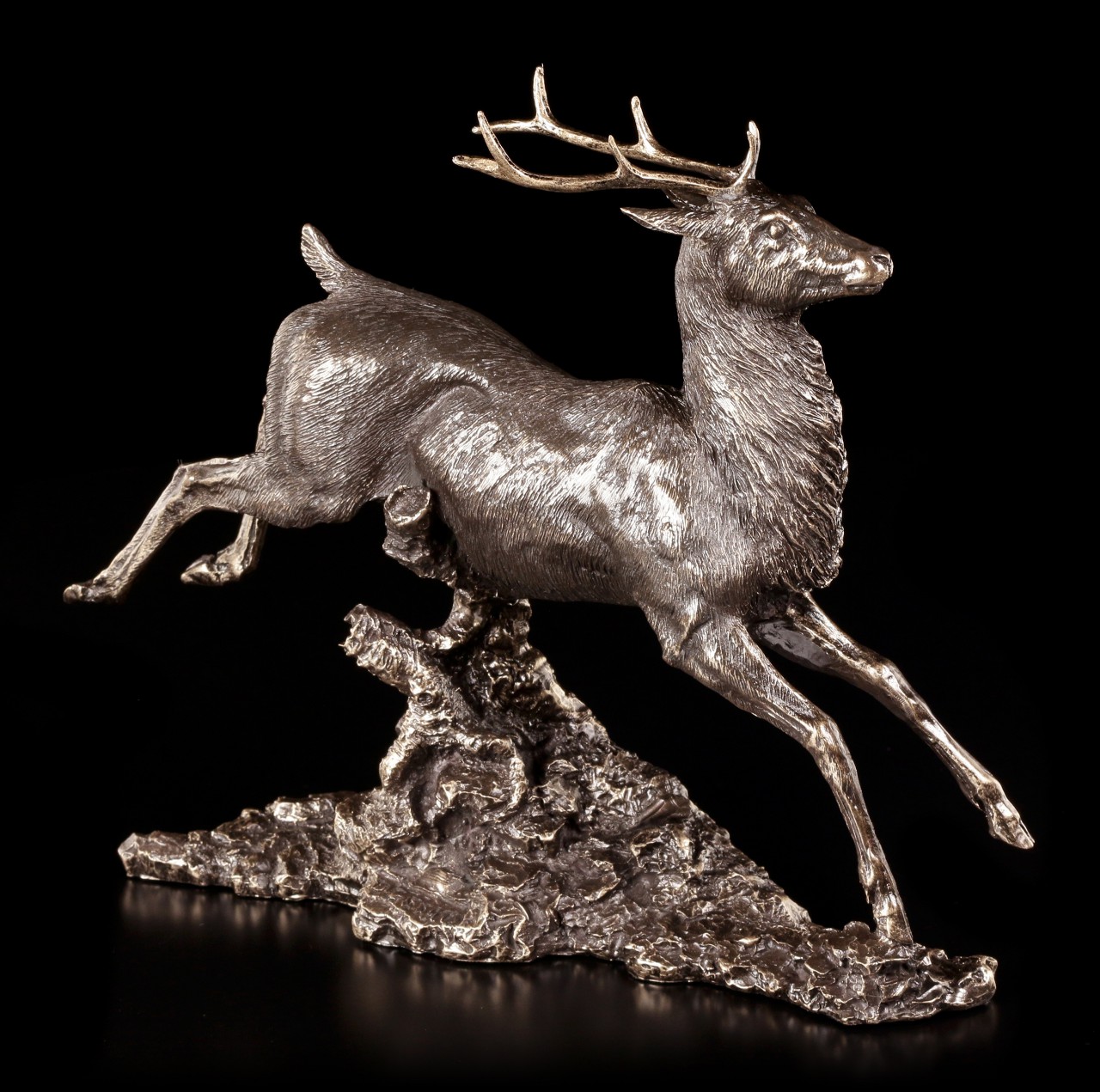 Stag Figurine - Jumping Monarch
