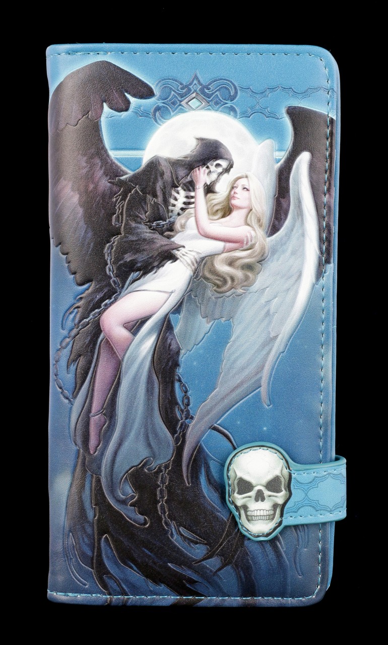 Geldbörse mit Engel und Sensenmann - Angel and the Reaper - geprägt