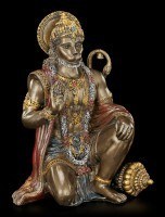 Hinduistische Affengott Figur - Hanuman - bronziert