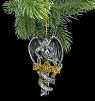 Christmas Tree Ornament - Dragon on Cross