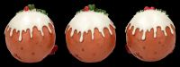 Christmas Pudding Figuren 3er Set - Drei weise Puddings