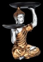 Buddha Figur als Butler goldfarben