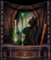 Blanket with Cat - Absinthe