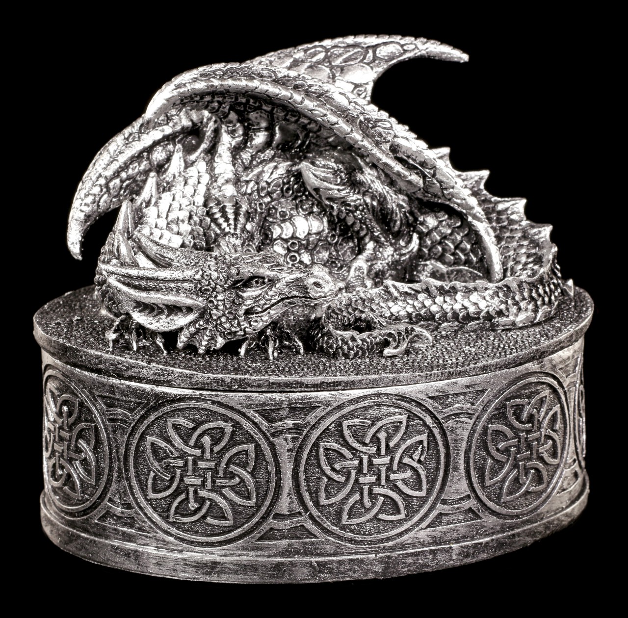Dragon Box - My Valuables - Silver colored