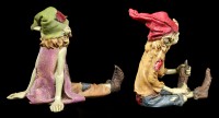 Pixie Figurines - Sitting on the Ground - Set of 2