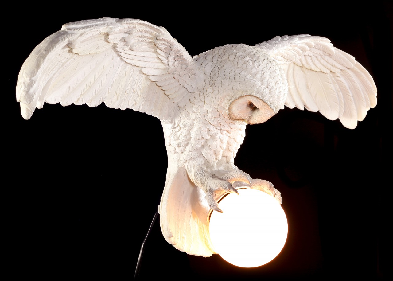 Wall Lamp white Owl - Wisdom Soars