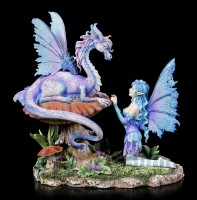 Fairy Figurine with Dragon - Companion Dragon