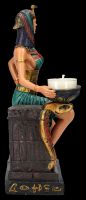 Teelichthalter - Ägyptische Priesterin mit Kobra