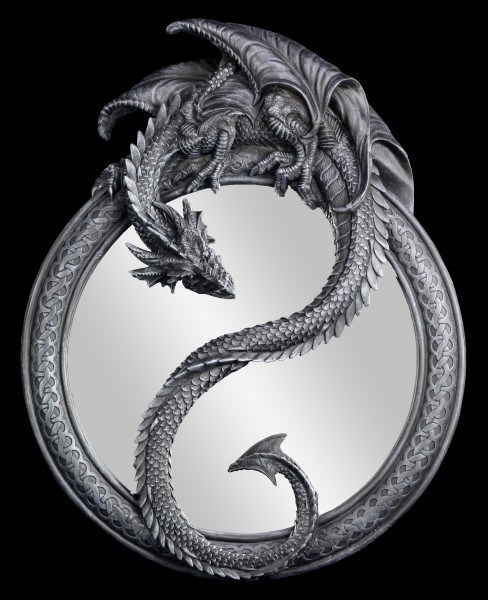 Dragon Mirror Yin Yang