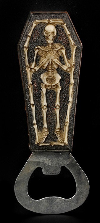 Bottle Opener - Skeleton Coffin