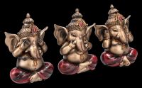 Ganesha Figurine Set - No Evil