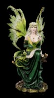 Fairy Figurine - Princess Gaia with Dragon