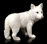 White Wolf Figurine - Puppy standing