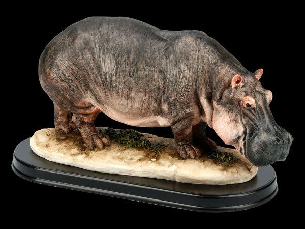 Hippo Figurine on Base