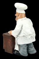 Funny Jobs Figurine - Pizza Maker rolls out Pizza Dough