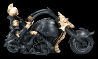 Skelett Figur mit Motorrad - Hell Rider
