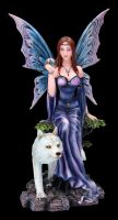 Fairy Figurine - Mystique with Wolf