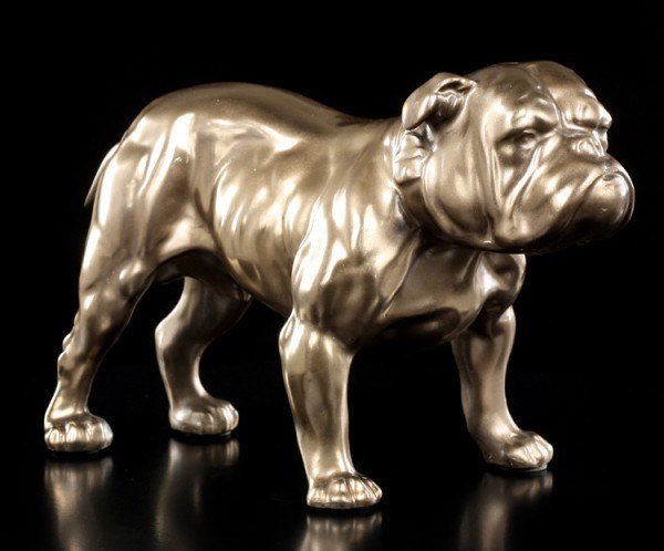 Bulldogge Figur - bronziert