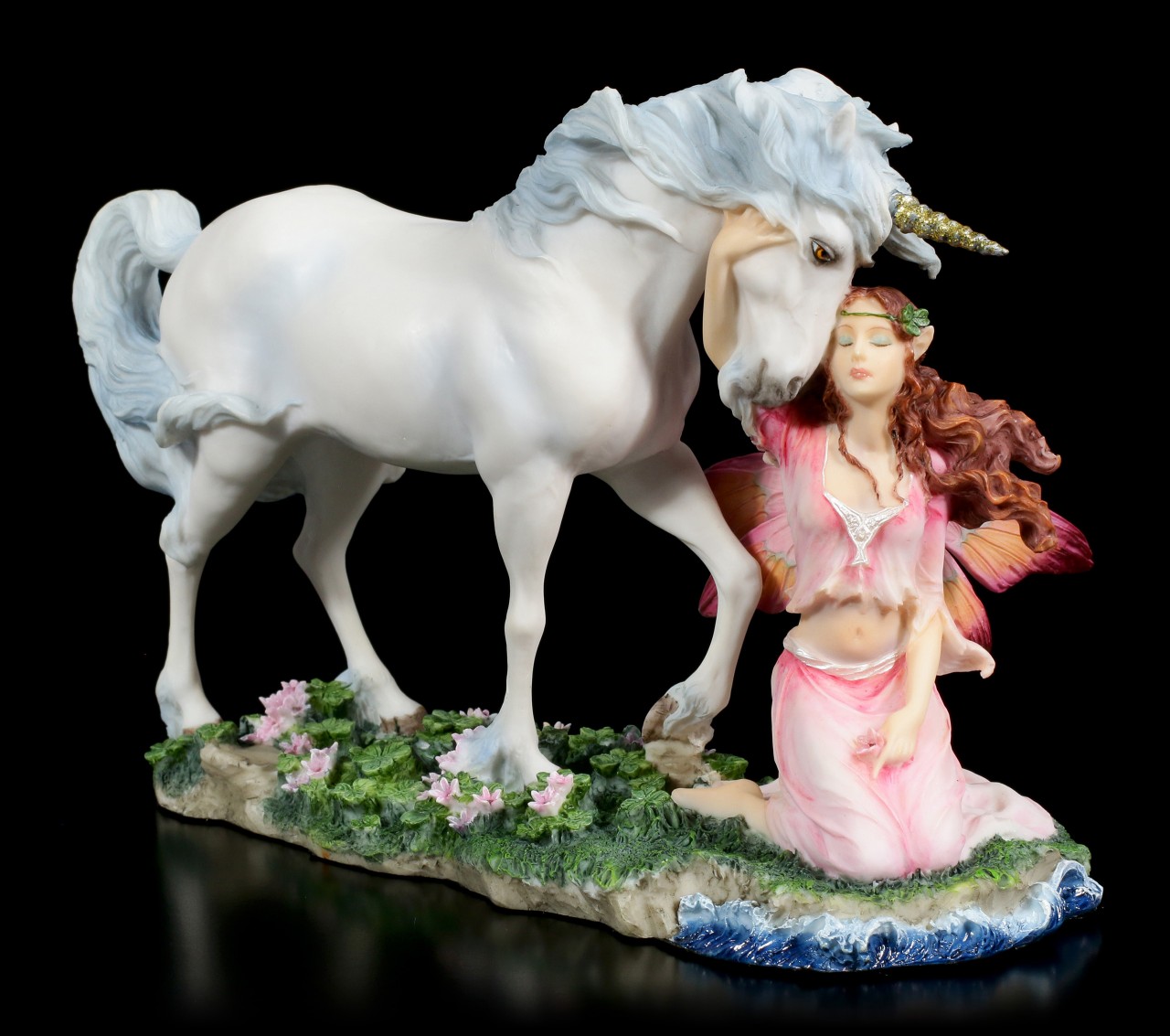 Maidens Sweet Song - Fairy with Unicorn