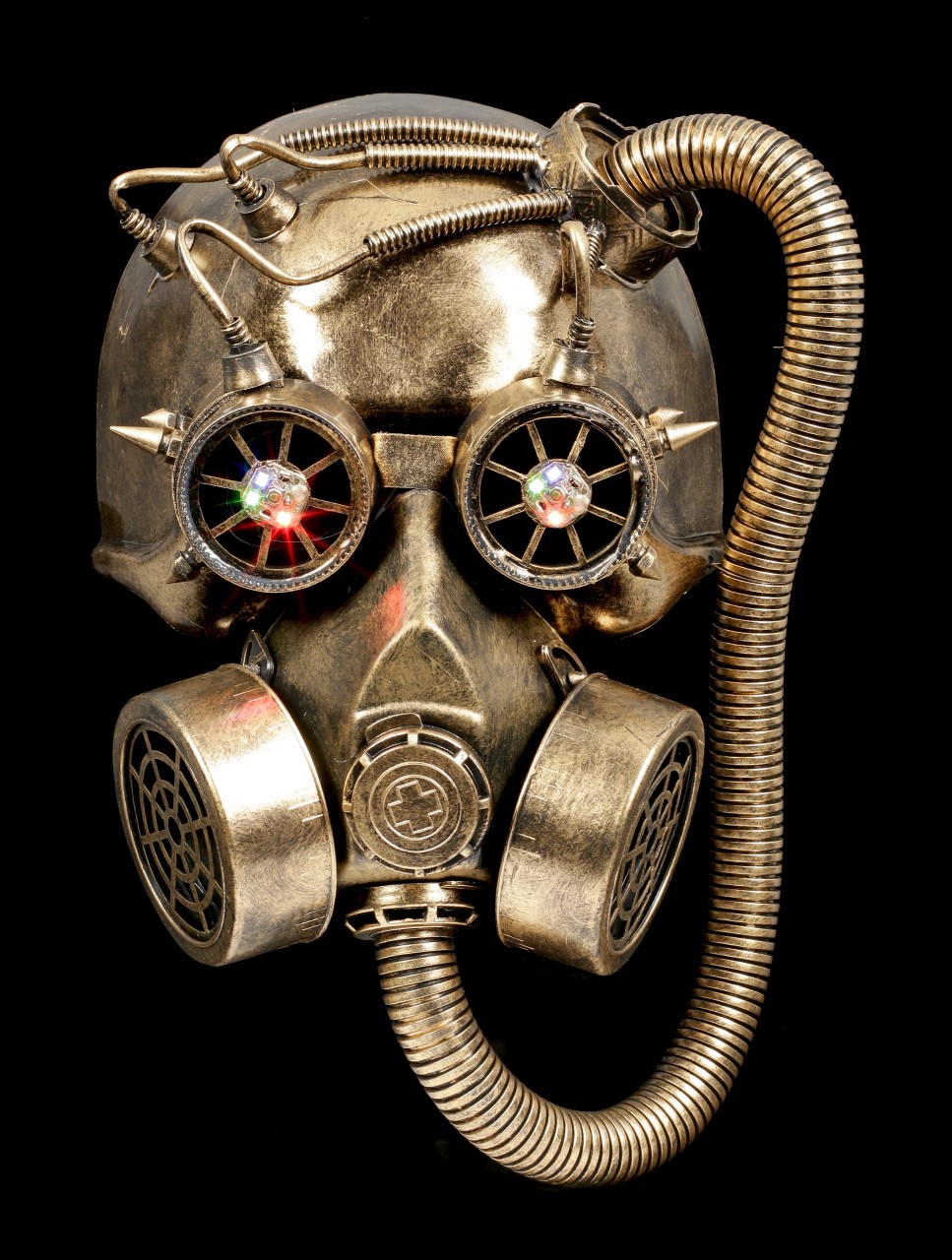 Steampunk Gas Mask with LED - Light and Darkness