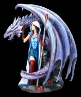Drachen Figur mit Zauberin - Dragon Mage