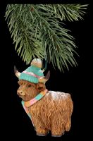 Highland Cow Hängeornament - Winter