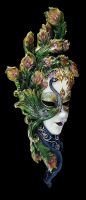 Venetian Mask - Peacock Garden white