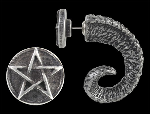 Alchemy Gothic Ohrring - Magic Ram's Horn