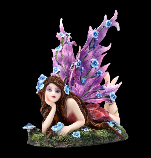 Blossoming Basilisk Elfen Figur Fantasy Fee Drache Deko Statue 