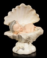 Baby Figur - Schlafend in Muschel