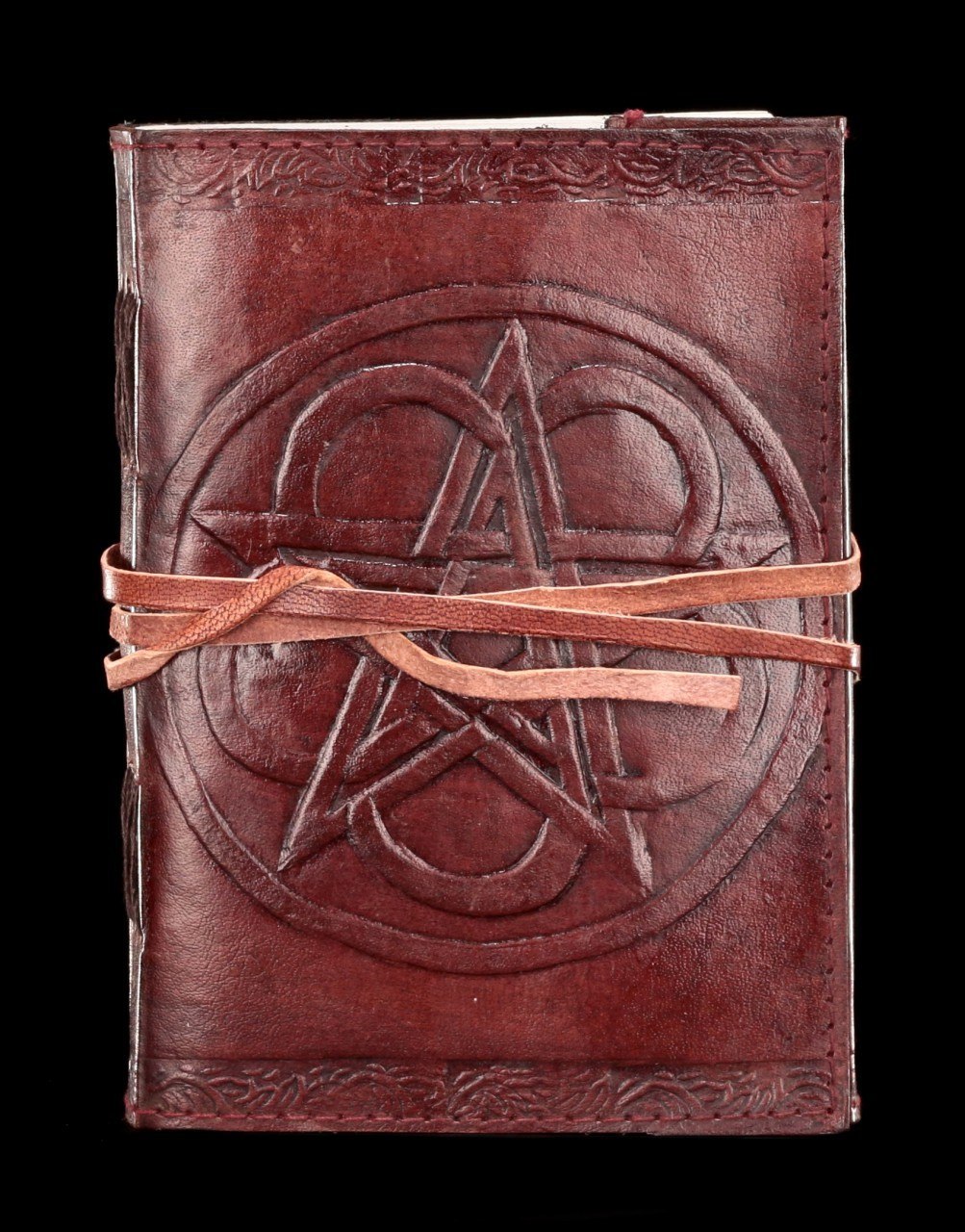 Leder Notizbuch - Pentagramm