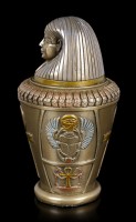 Canopic Jar - Imsety - Son of Horus - bronzed